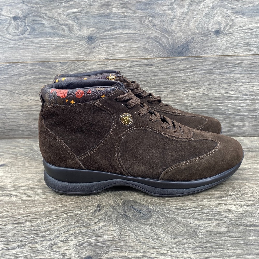 Piero Gudidi Suede Closed Toe Ankle Lace Up Boots Men's Size 7 Us Brow